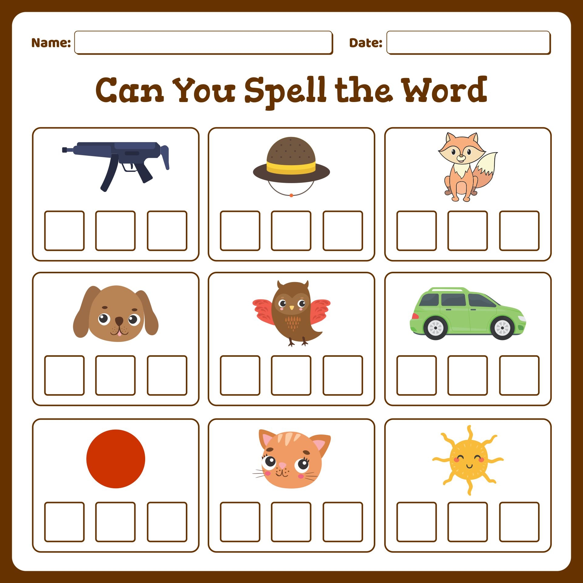 1st Grade Worksheets Free Printables Spelling