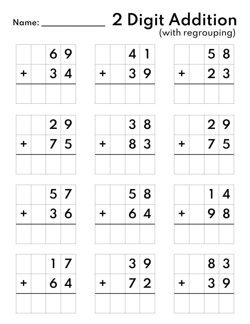 Addition Worksheets Printable
