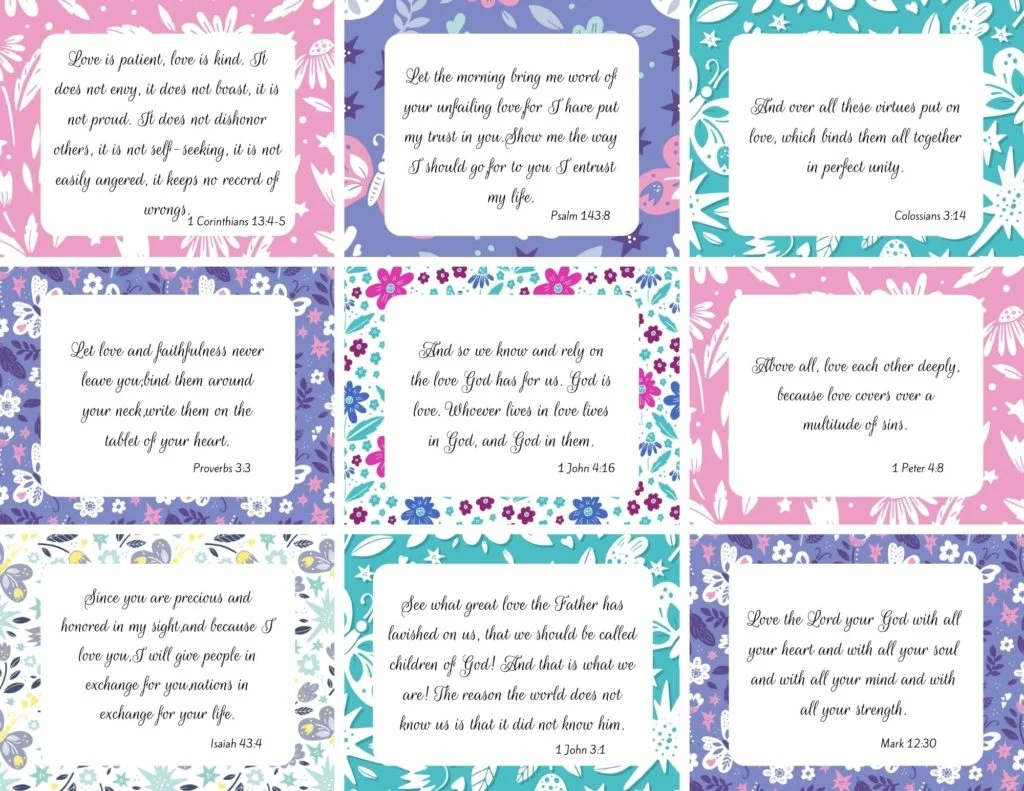 100 Amazing and FREE Printable Scripture Cards 