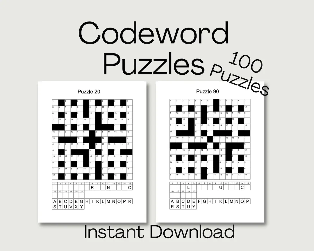 Free Printable Codeword Puzzles Online