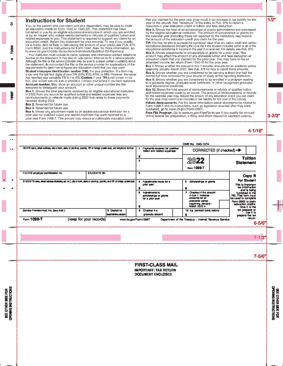 1098 T Form 2023 Pdf