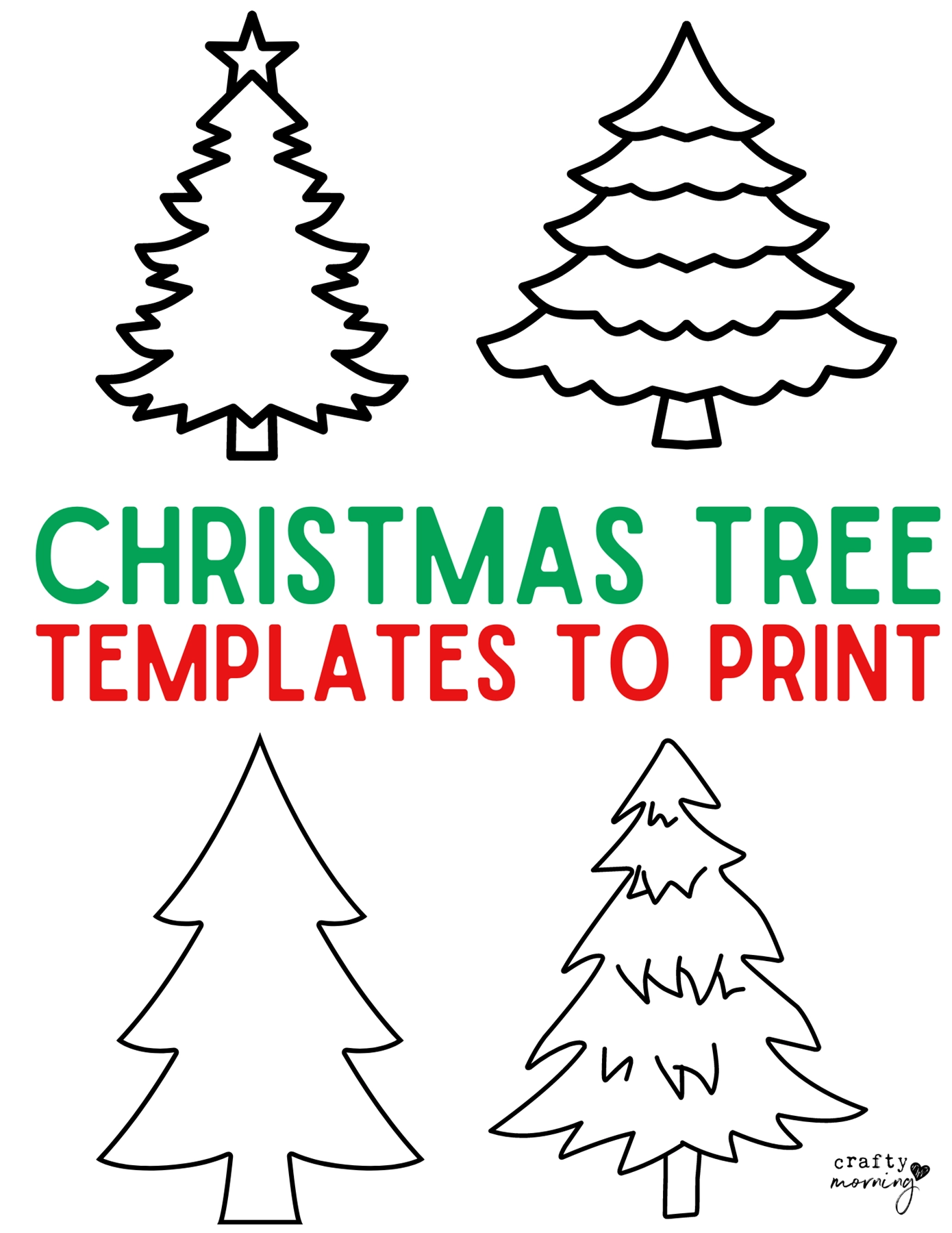 Xmas Tree Printable Template