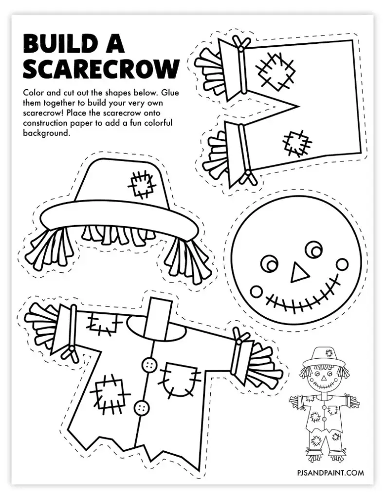 11 Free Printable Fall Themed Build Your Own Activities Pjs 