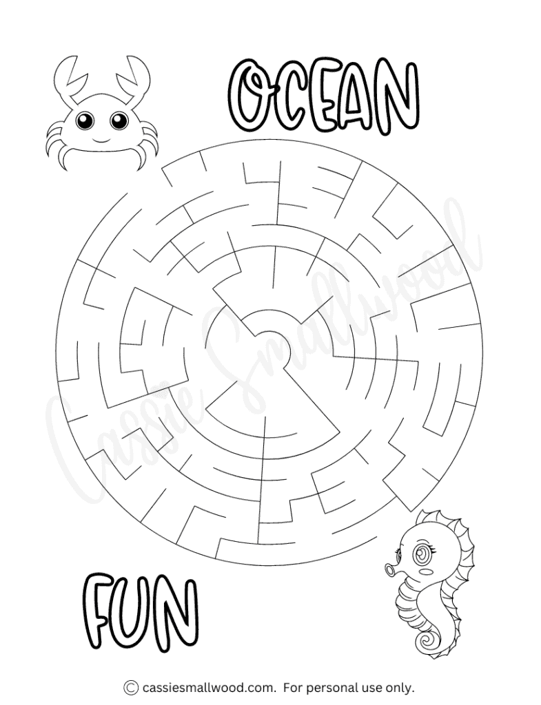 12 Summer Maze Worksheets Free Printable Cassie Smallwood