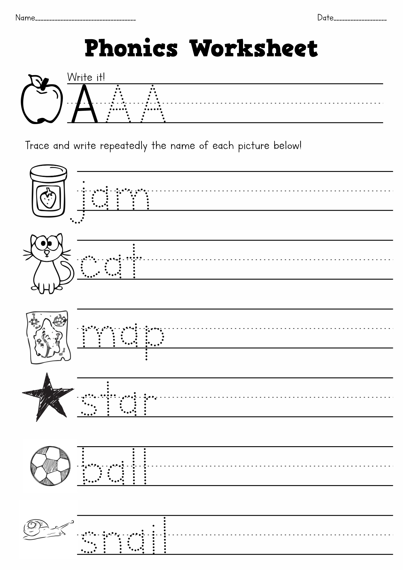 Free Printable First Grade Worksheets Pdf