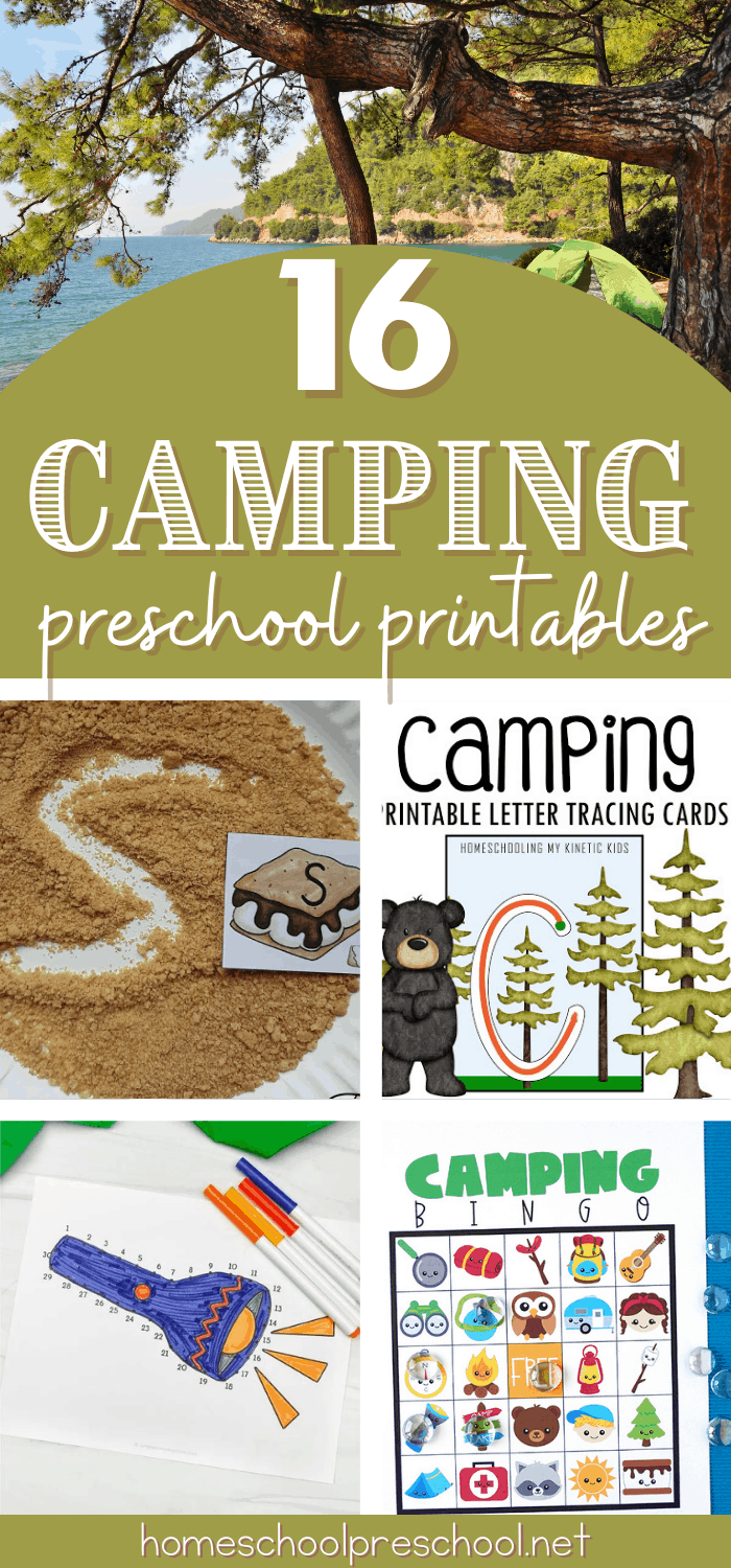 16 Free Preschool Camping Theme Printables For Summer