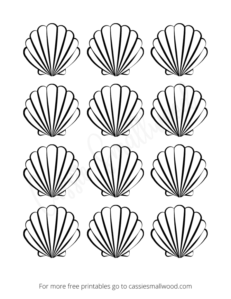 Free Printable Seashell Templates
