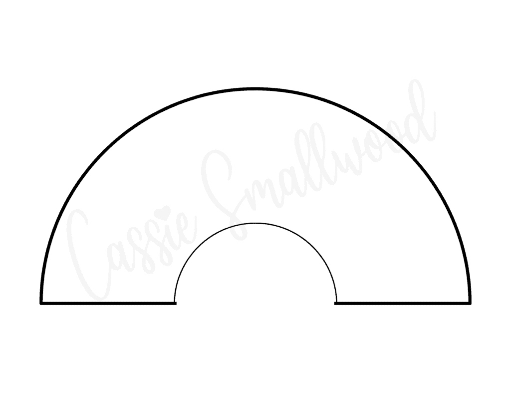 Free Printable Large Rainbow Template