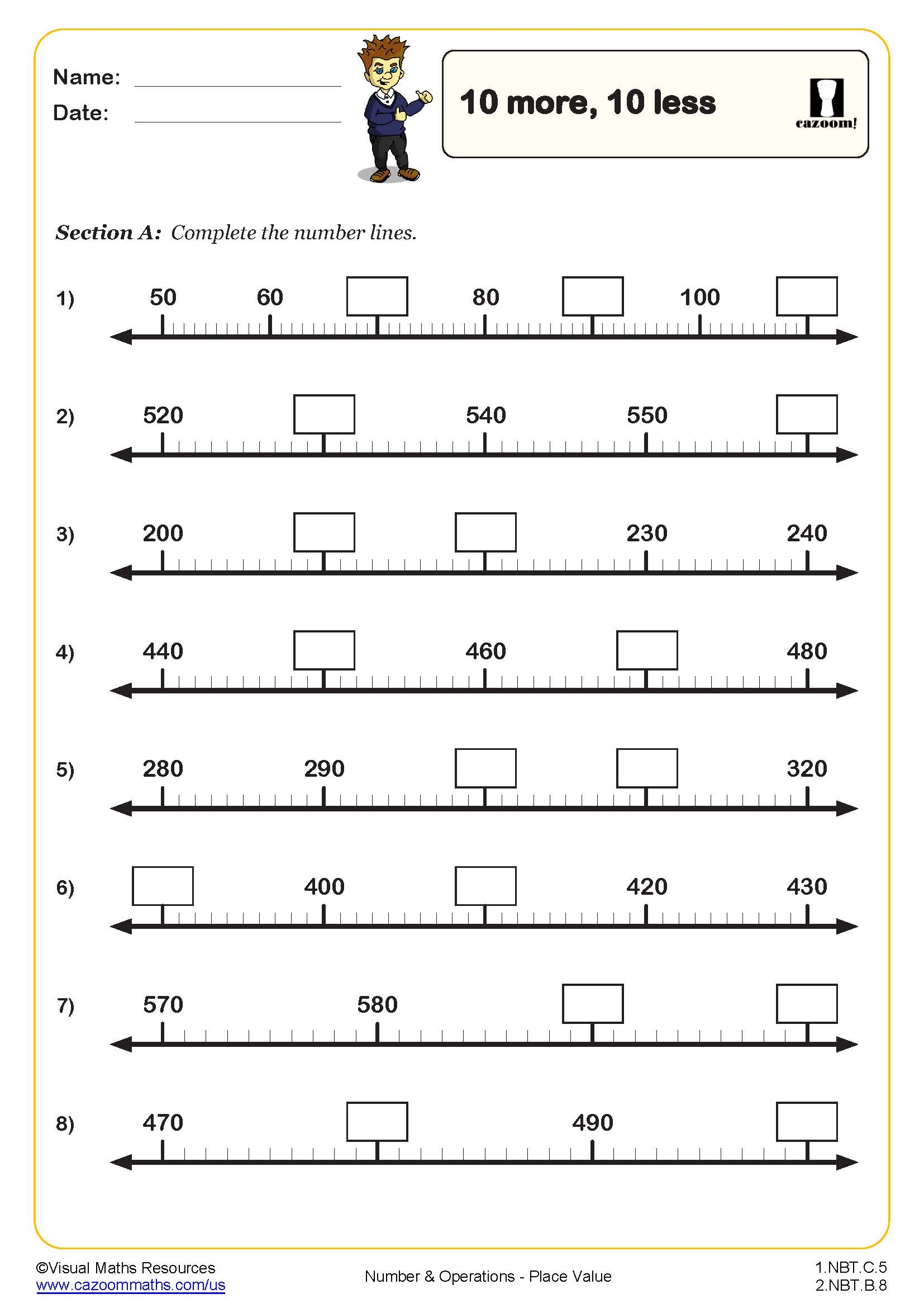 1st Grade Math Printable Worksheets Pdf