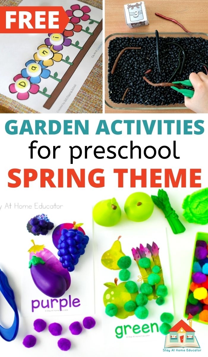 20 Garden Themed Printables For Preschoolers Stay At Home Educator