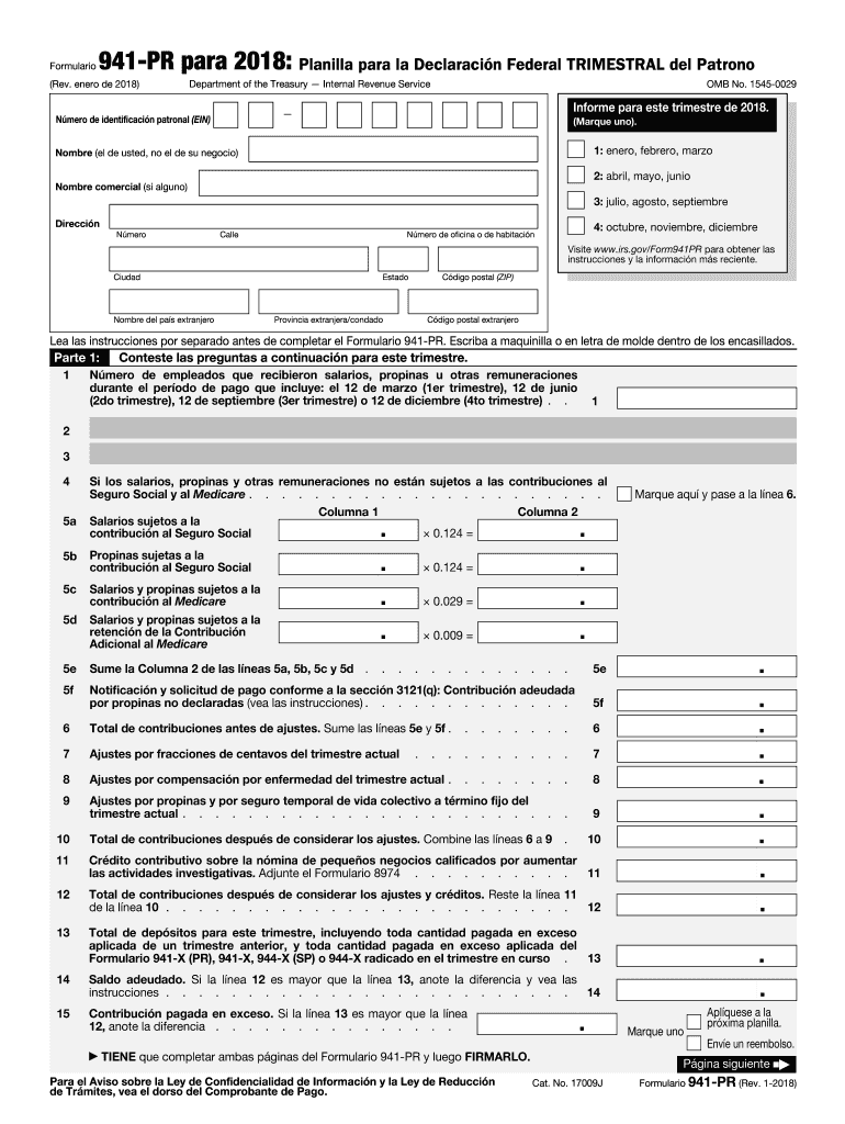 2018 Form 941 Fill Out amp Sign Online DocHub