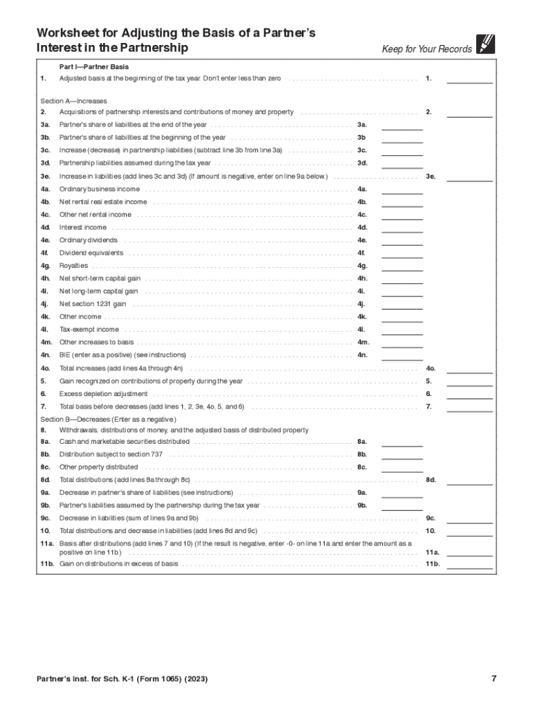Federal K-1 Form 2024