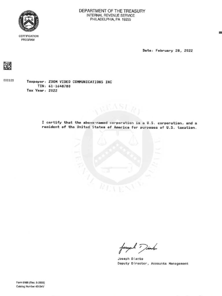 Irs Form 6166 Pdf