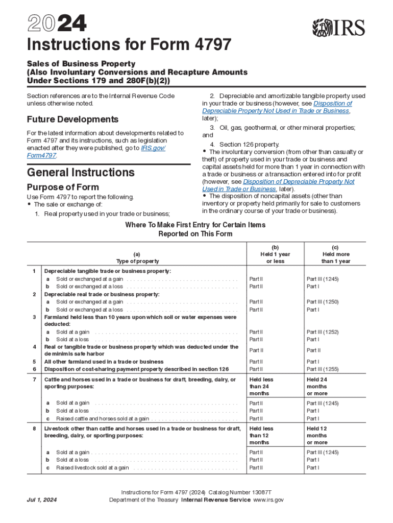 Irs Form 4797 Pdf