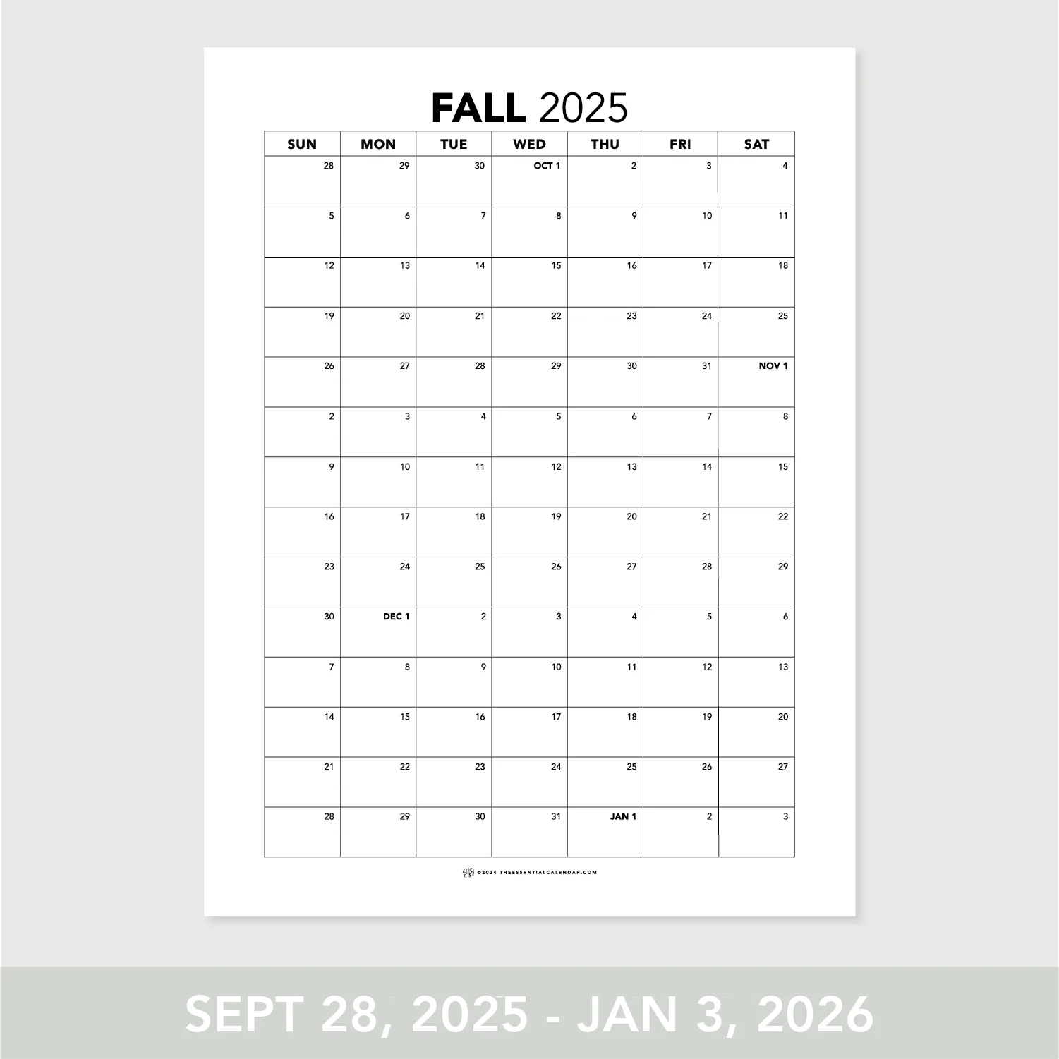 2025 Fall Calendar For Effective Planning The Essential Calendar