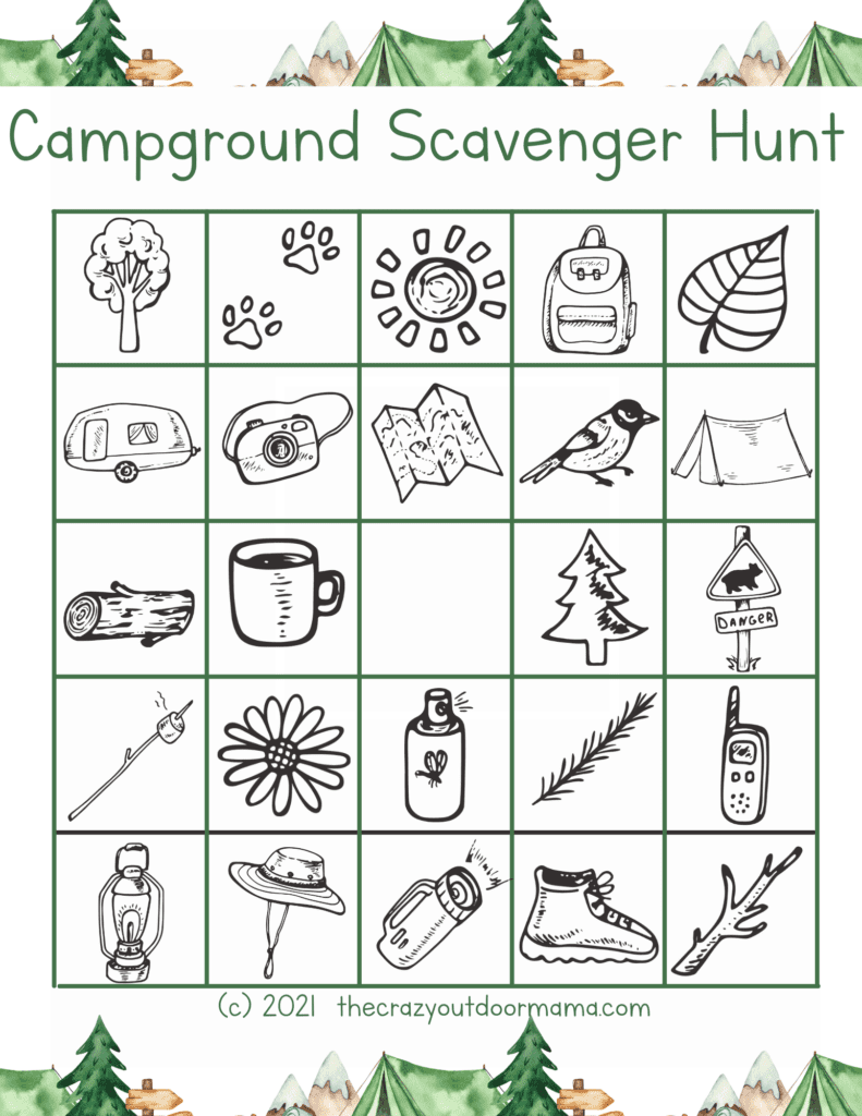 21 Easy Kids Camping Activities Free Printable 25 Page Activity 