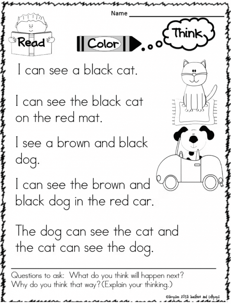 1st Grade English Worksheets Free Printable