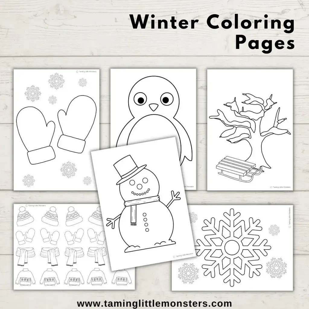 24 Free Printable Winter Coloring Pages For Kids Taming Little 