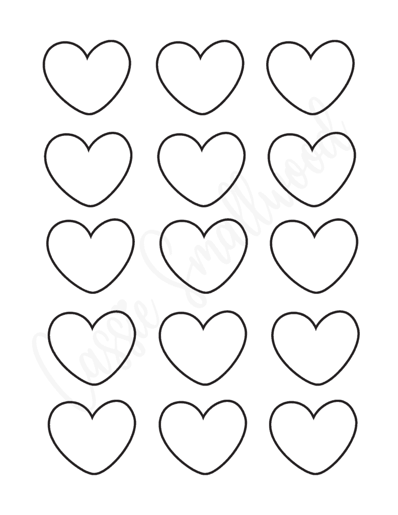 Cut Out Printable Heart Template