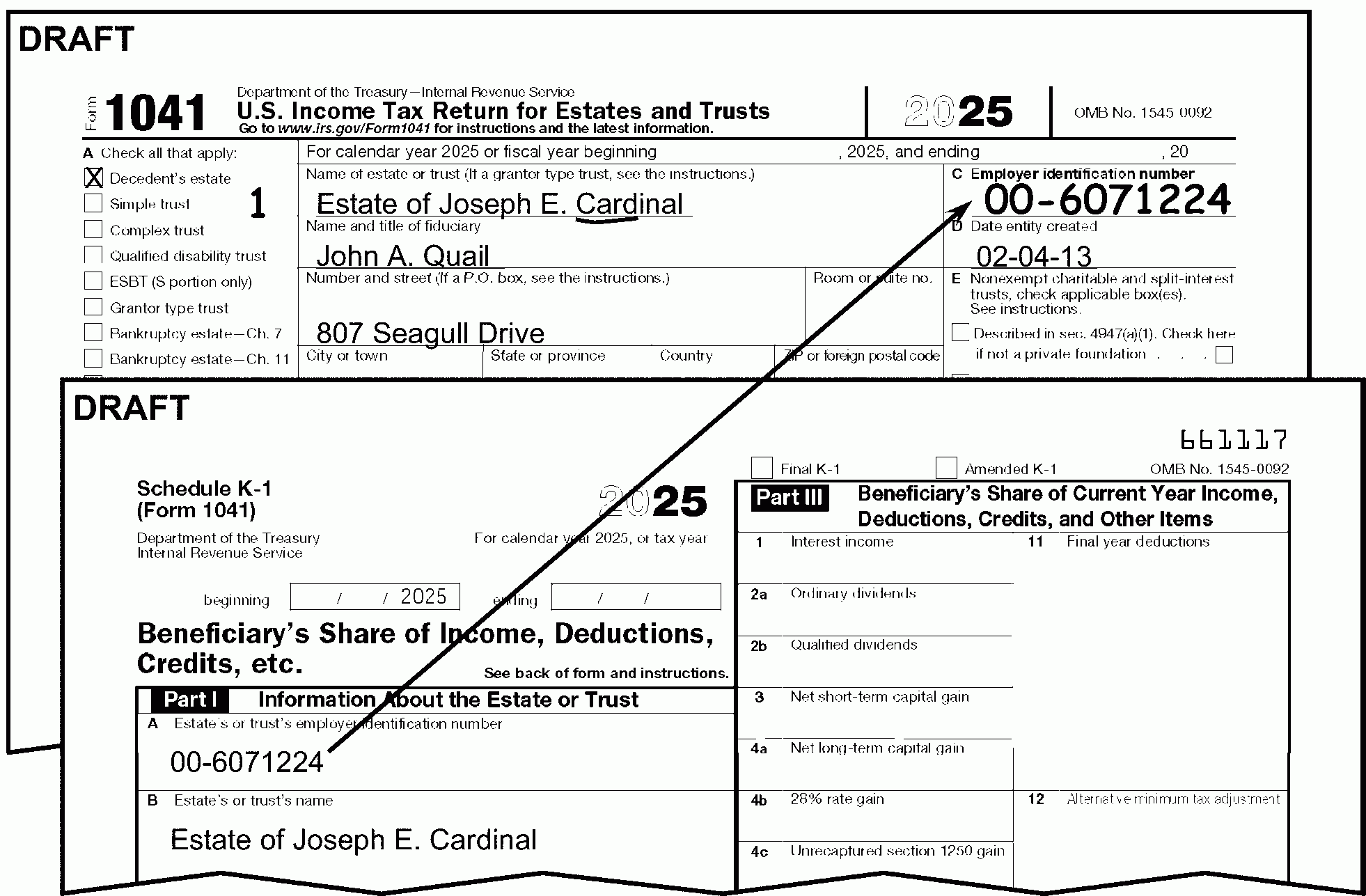 3 11 14 Income Tax Returns For Estates And Trusts Forms 1041 