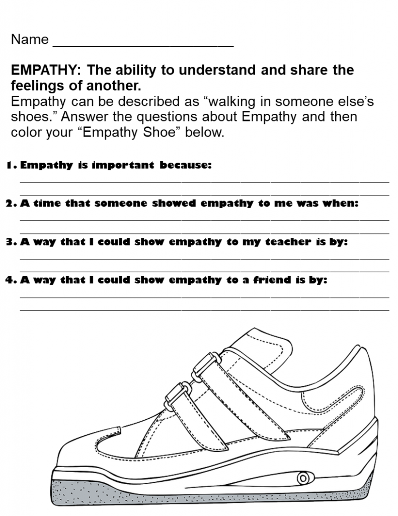 Free Printable Empathy Worksheets Pdf