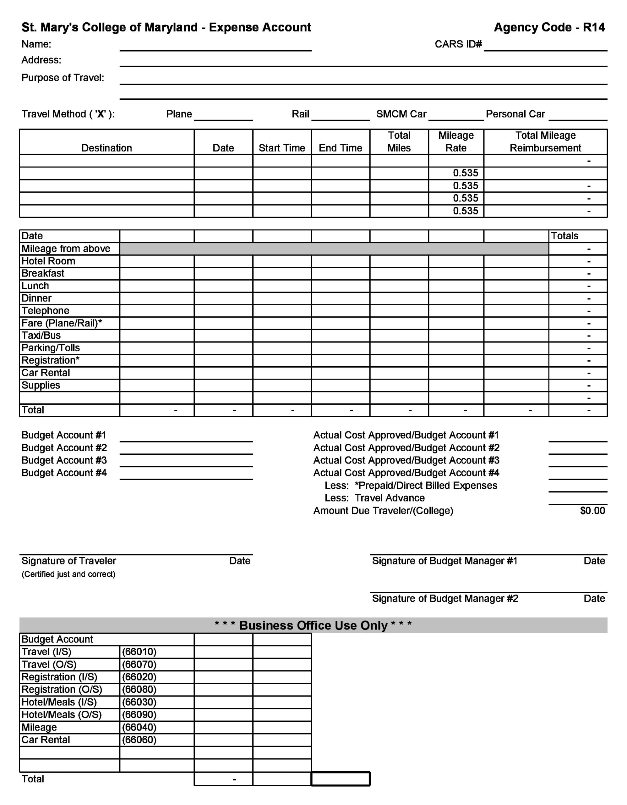 30 Best Business Expense Spreadsheets 100 Free TemplateArchive
