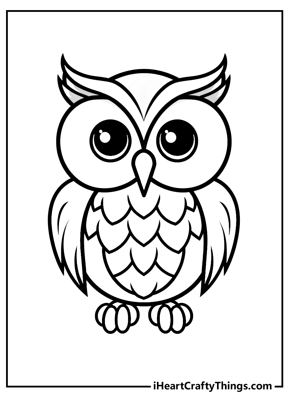Printable Owl Outline Template
