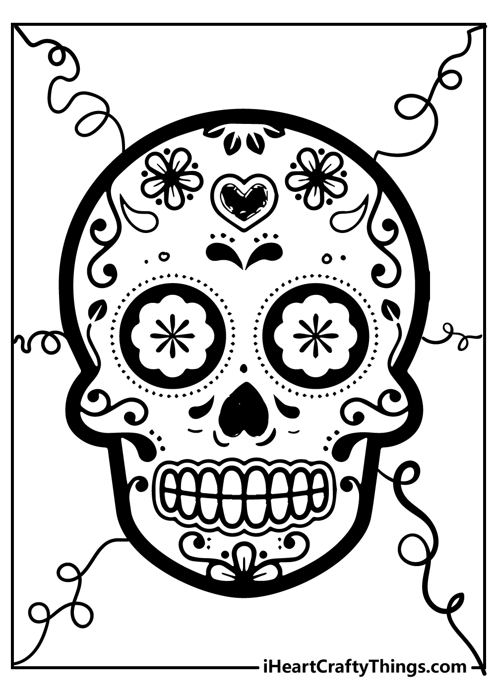Sugar Skull Template Printable