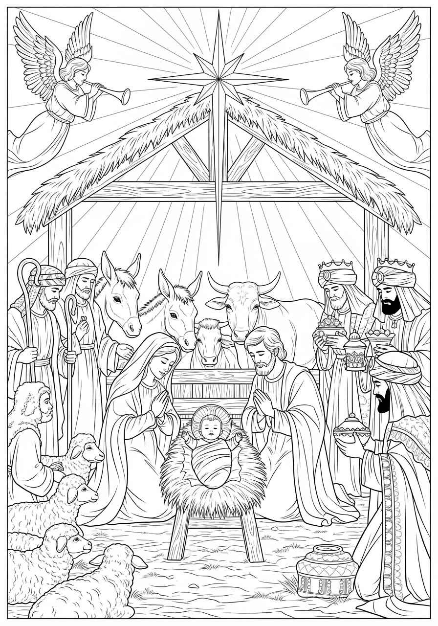 Free Printable Jesus With Angels