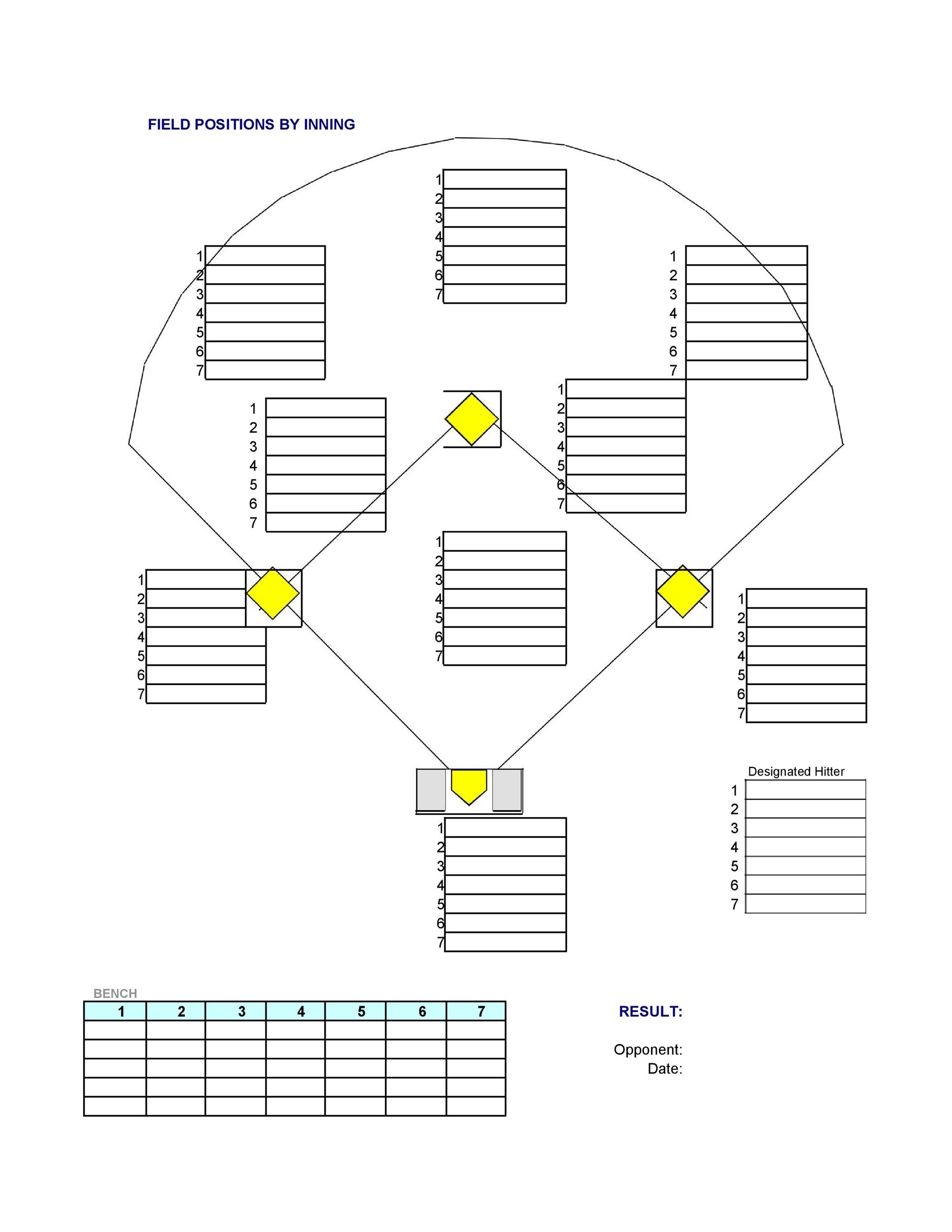 Baseball Template Printable