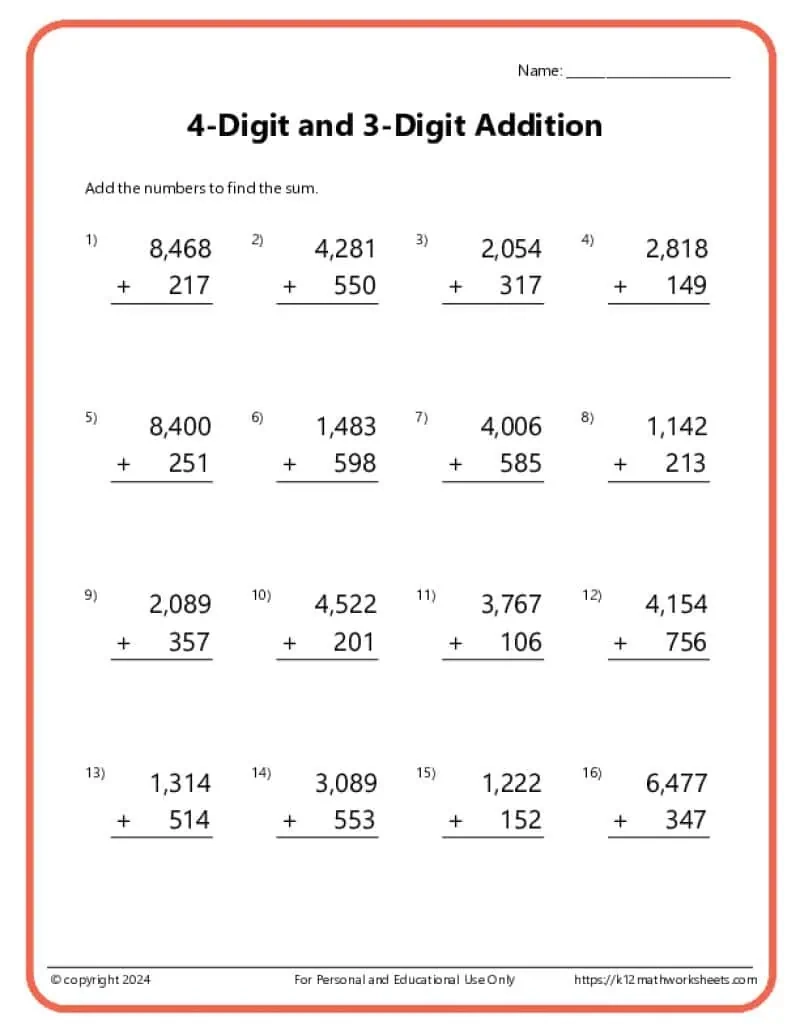 Free Printable Worksheets For 3rd Graders