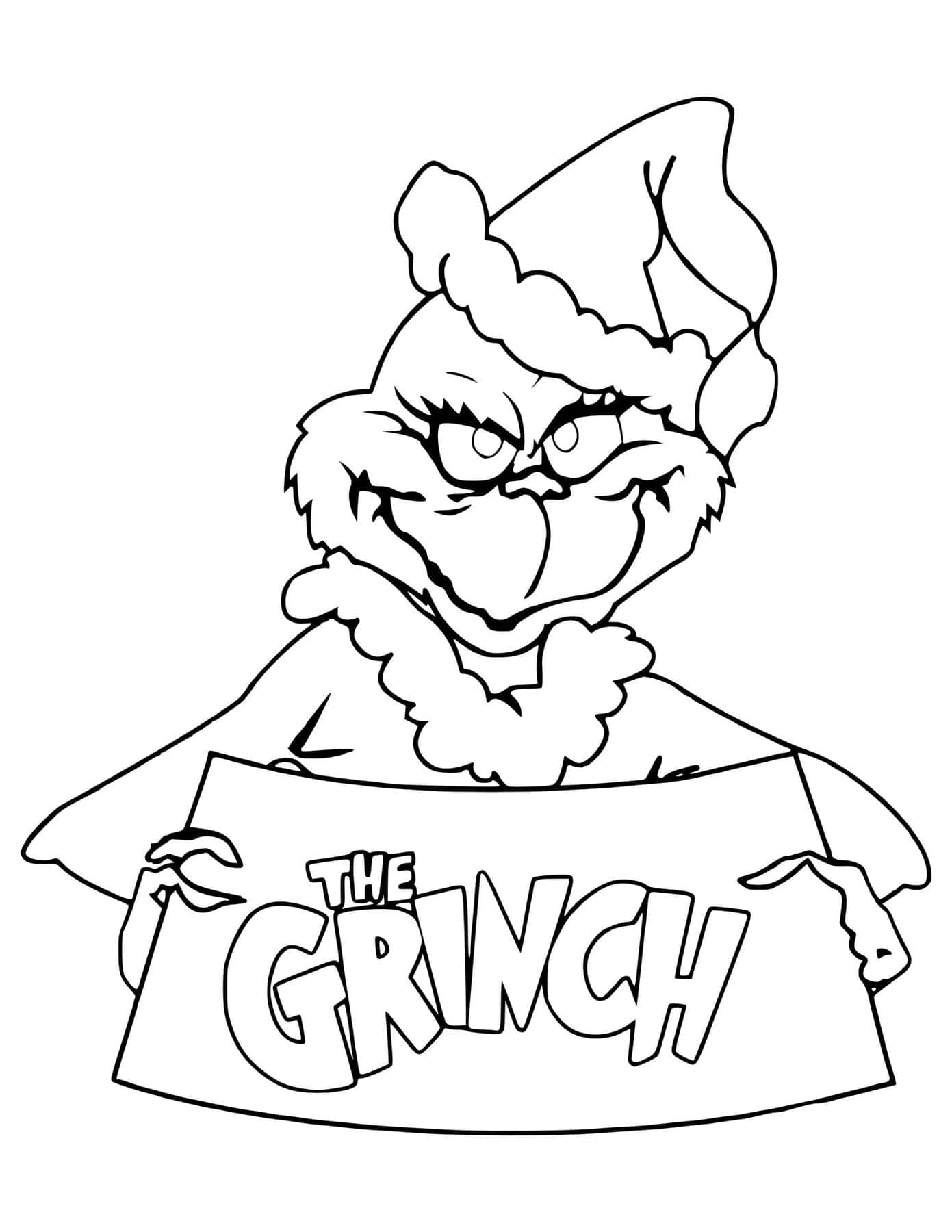 Grinch Printable Template