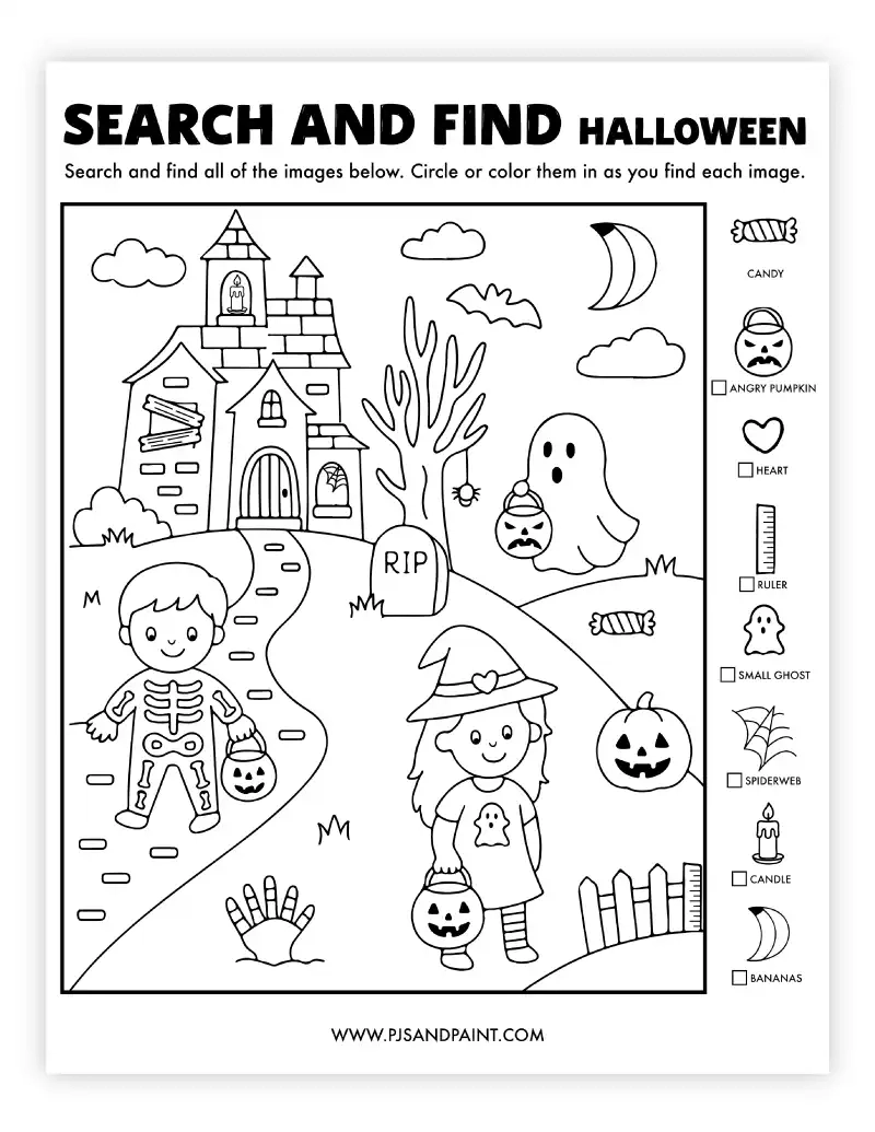 Preschool Worksheets Free Printable Halloween