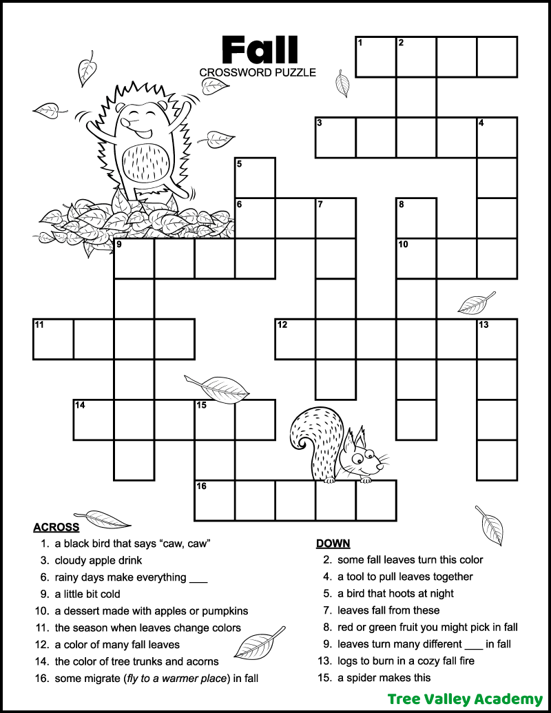 Easy Daily Crossword Puzzle Printable