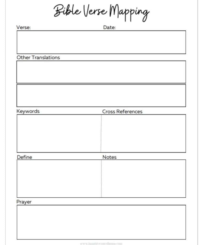 Free Bible Study Printables For Women