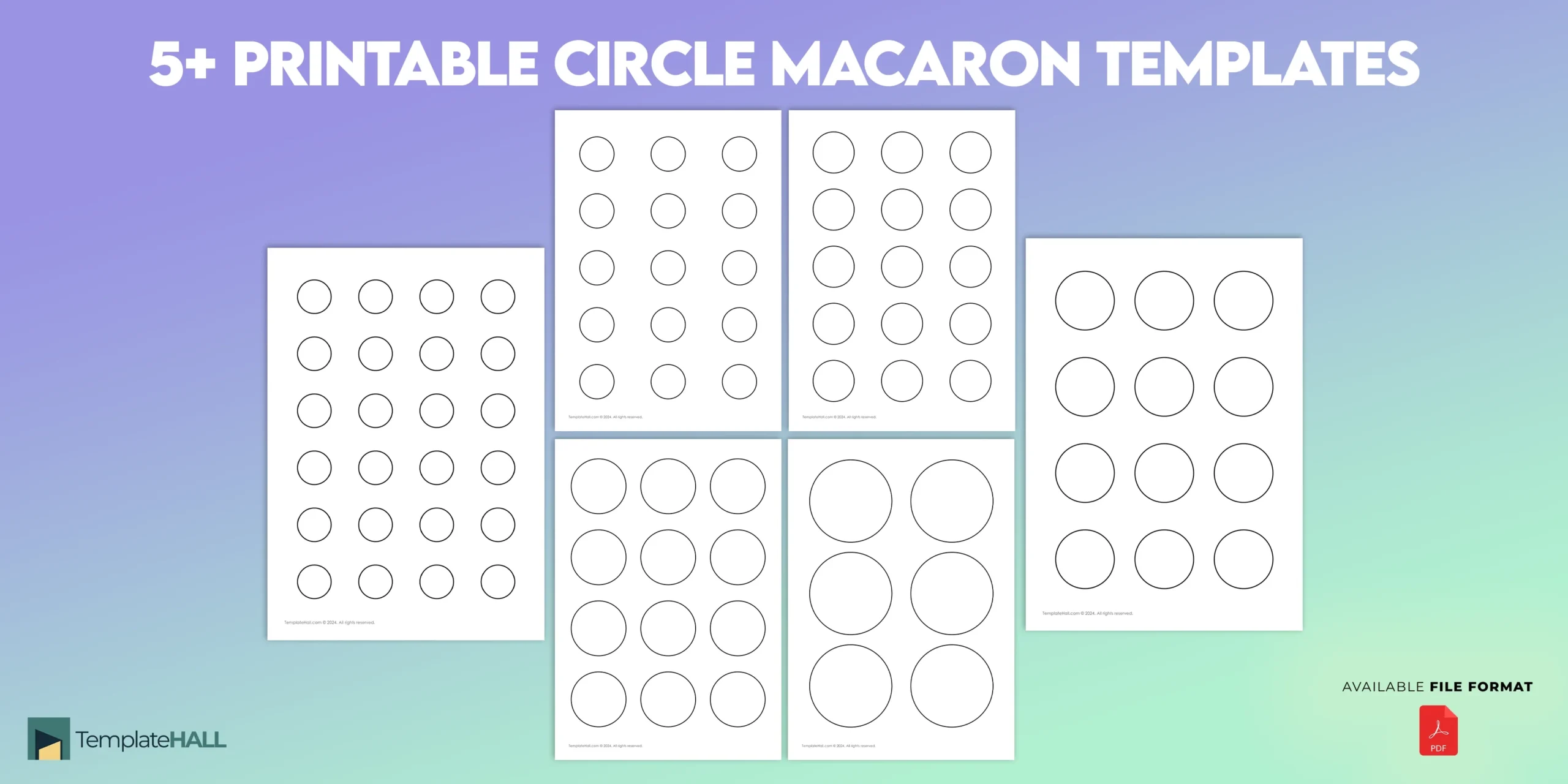 Free Printable Macaron Template
