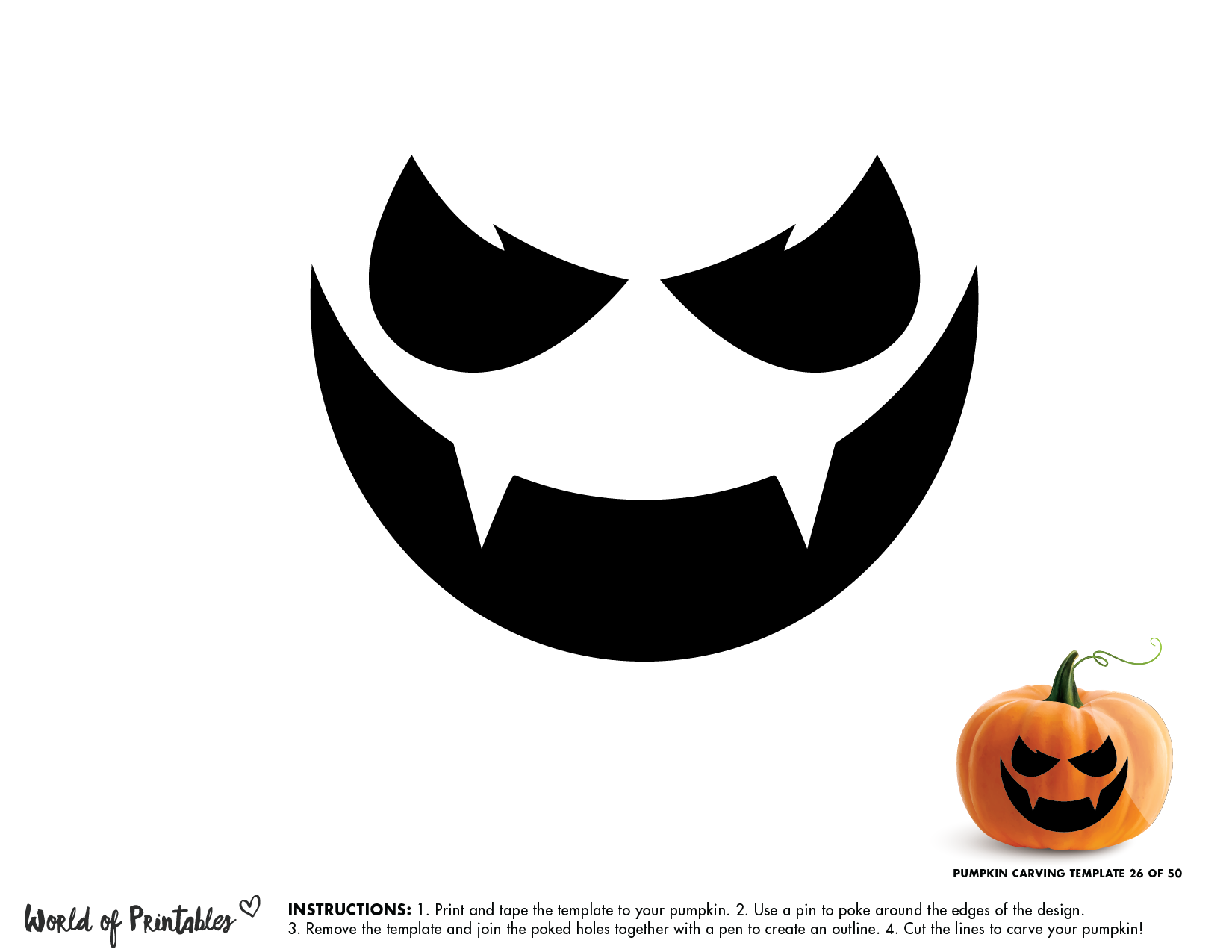 Halloween Pumpkin Template Printable