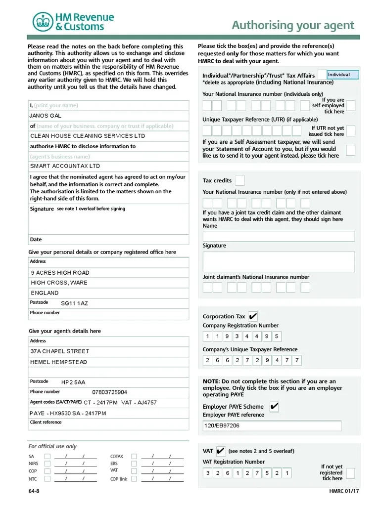 Sa1 Hmrc Printable Form