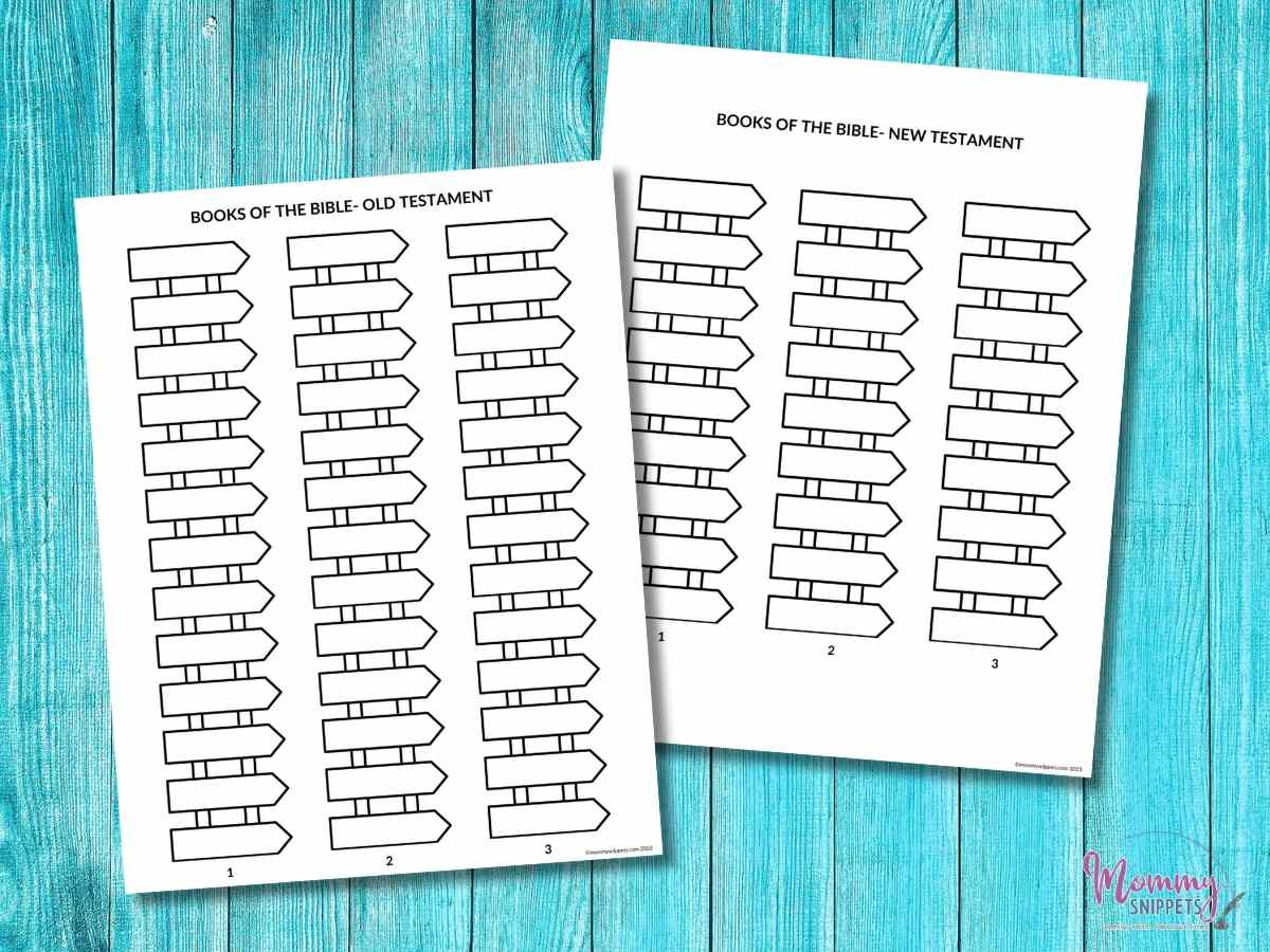 Free Printable Books Of The Bible Worksheets