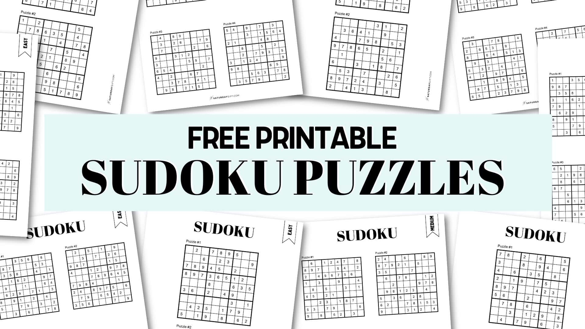 Printable Sudoku Puzzles Answers