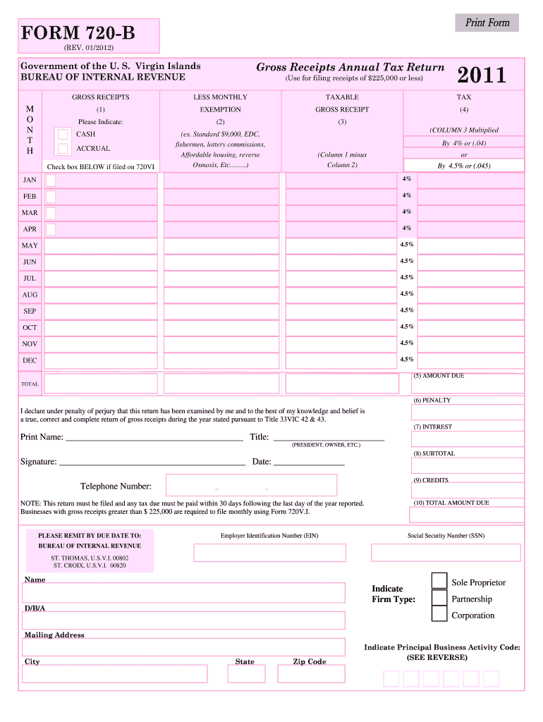 Printable Irs 720 Form Pdf