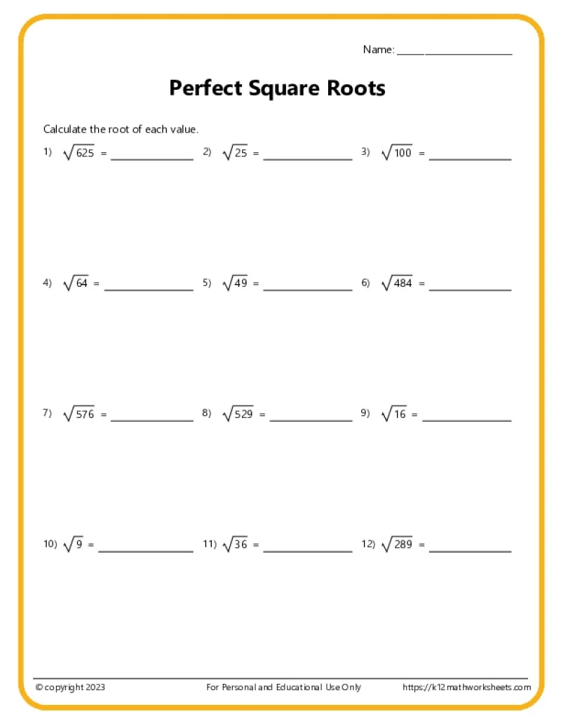 Math Worksheets For 7th Graders Printable