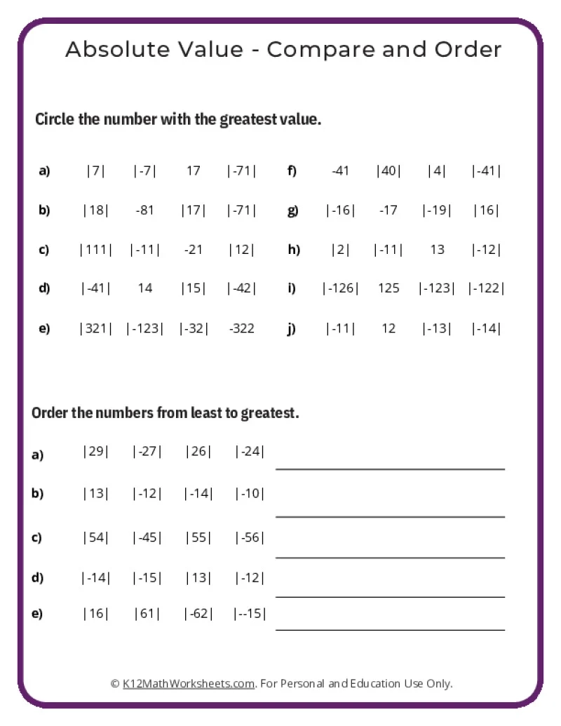 Free Worksheets Printables 7th Grade