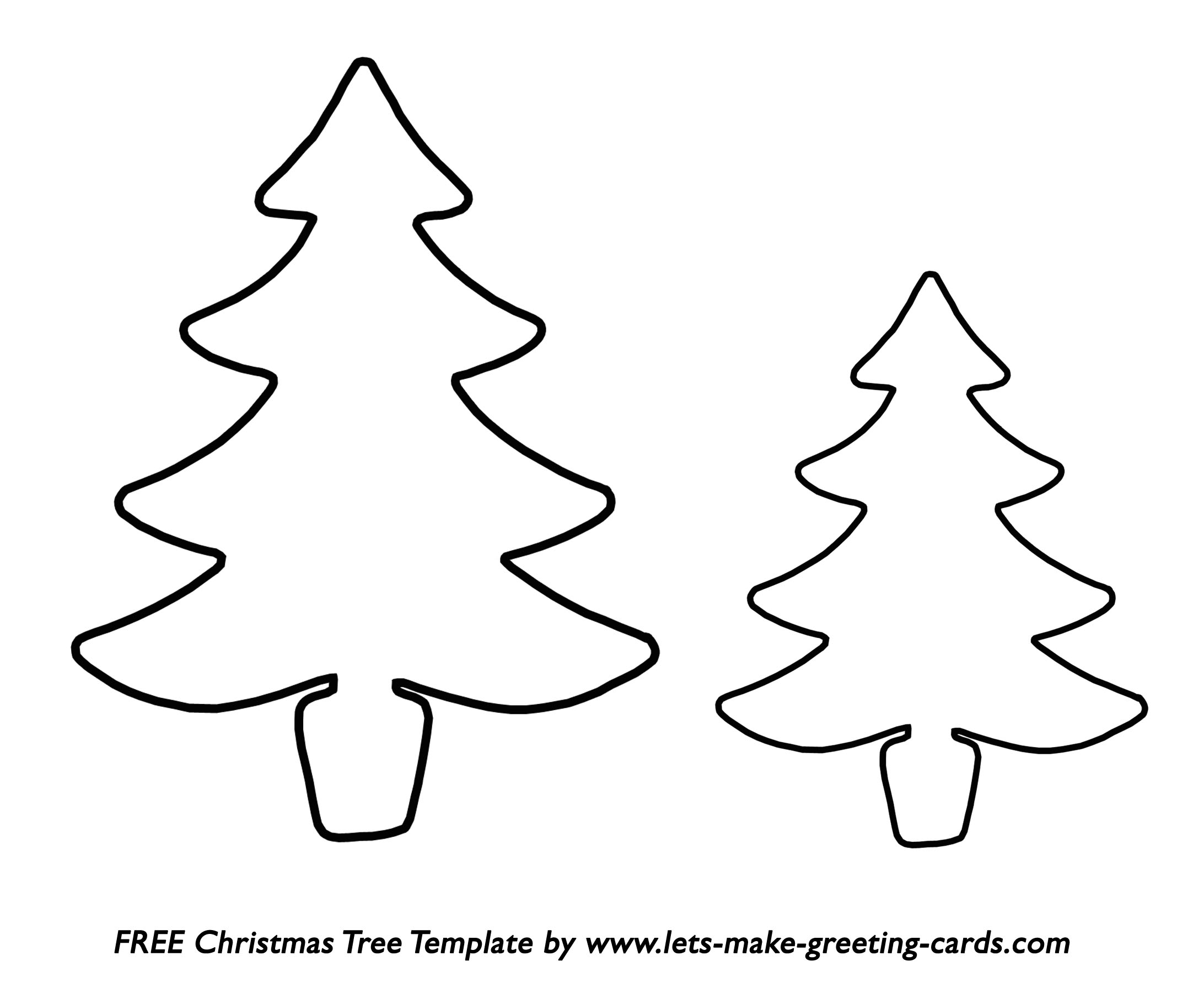 Free Printable Template Of Christmas Tree