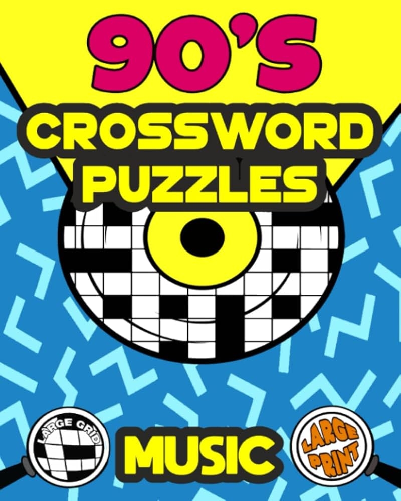 90 s Crossword Puzzles Music Easy To Expert Large Grids Large 