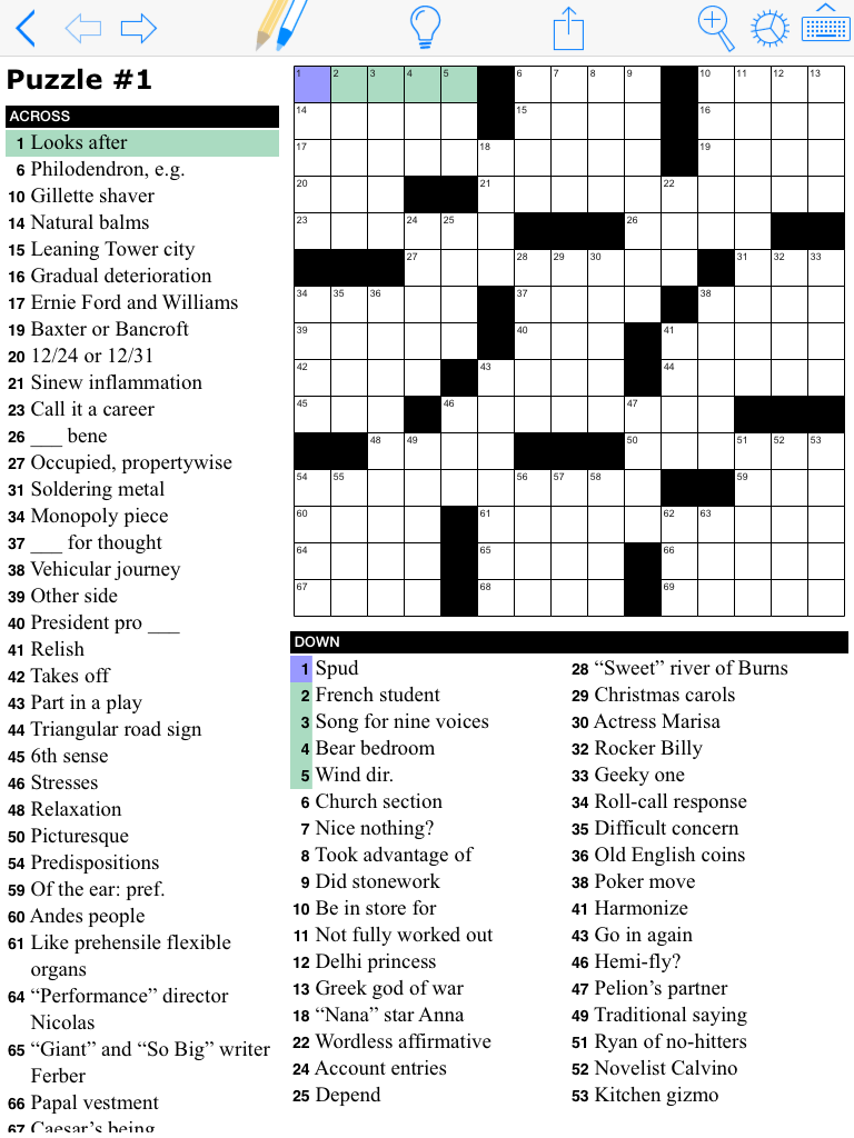 Daily Crossword Puzzles Printable
