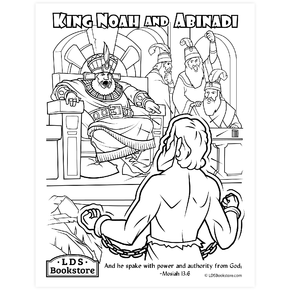 Abindadi And Noah Coloring Page Printable