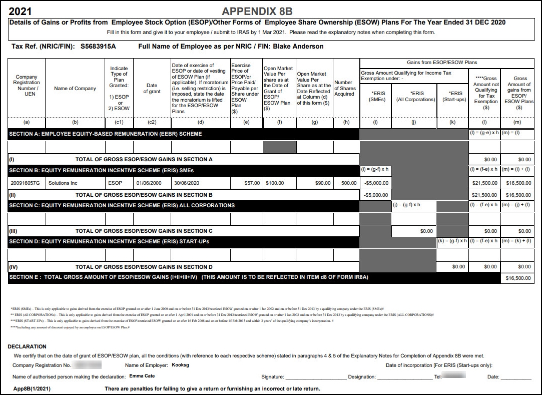 Iras Ir8a Form 2023