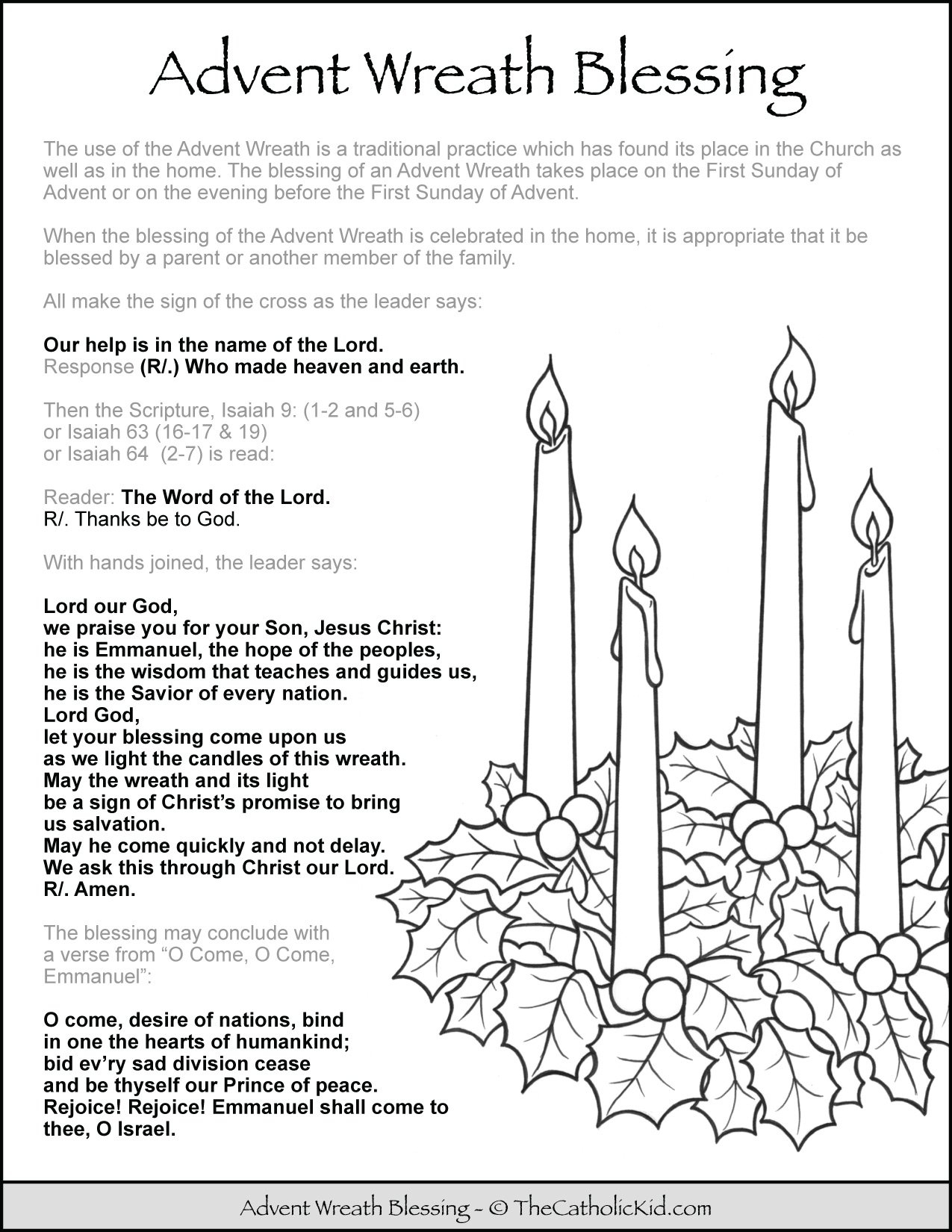 Advent Wreath Download Pack TheCatholicKid Worksheets 