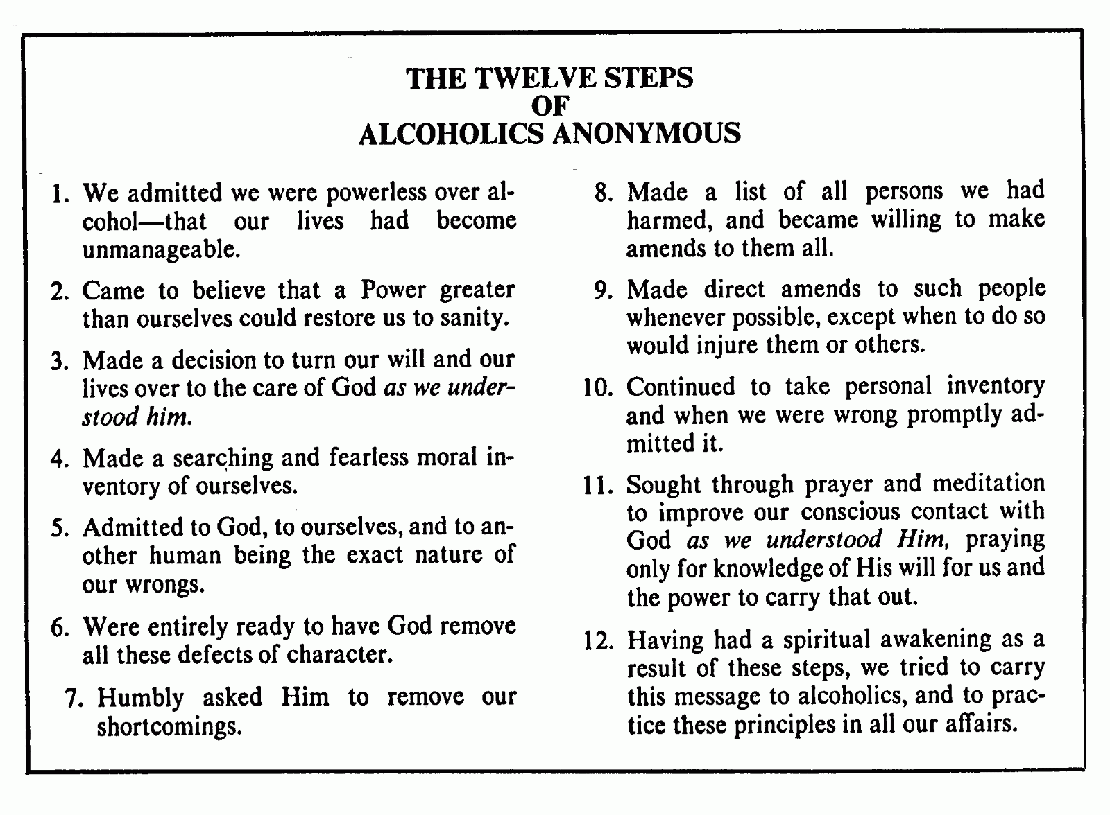 Alcoholics Anonymous 12 Steps Worksheet A Comprehensive Guide